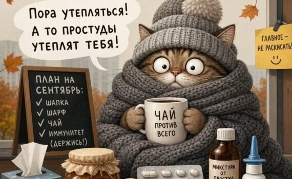 Открытка сентябрь