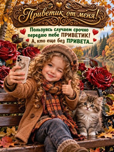Открытка Приветик от меня