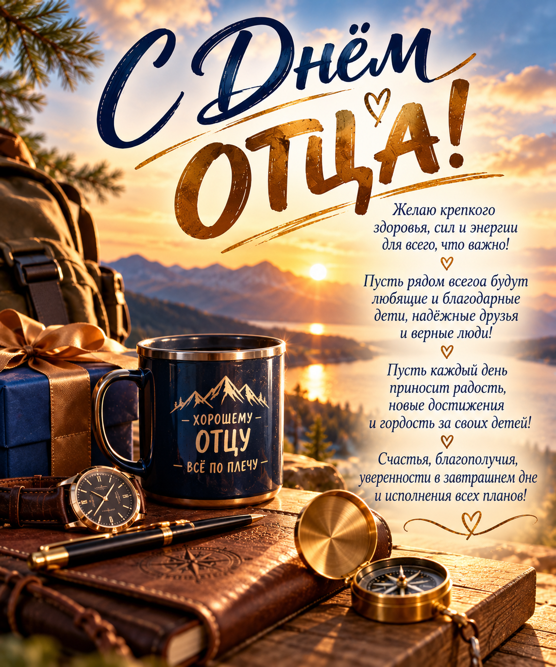 Открытка С днём отца!