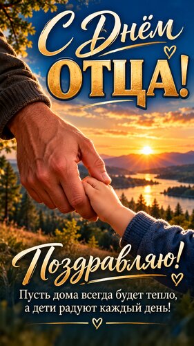 Открытка С днём отца!