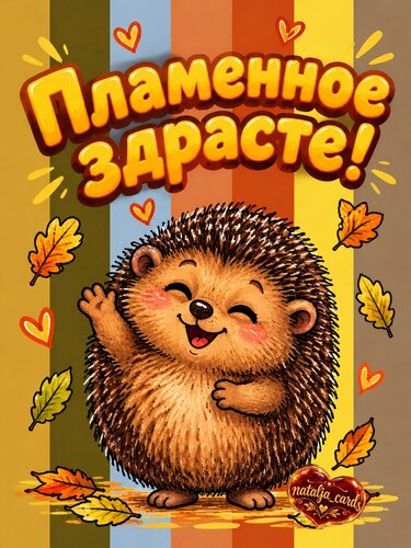 Открытка Пламенное здрасте!