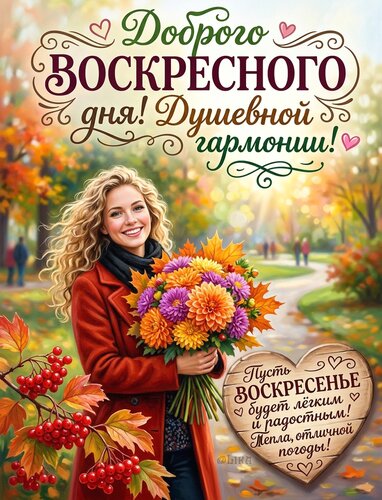 Открытка Доброго воскресного дня