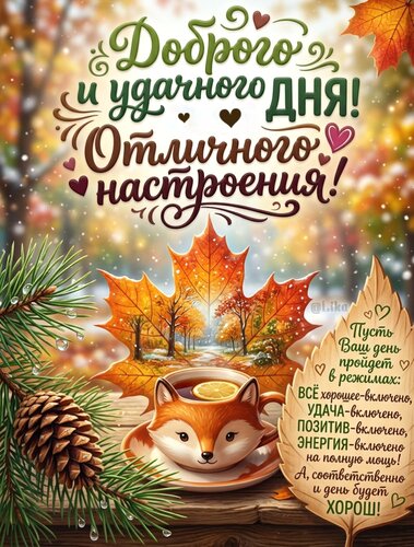 Открытка Доброго и удачного дня