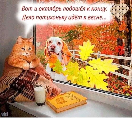 Открытка Октябрь