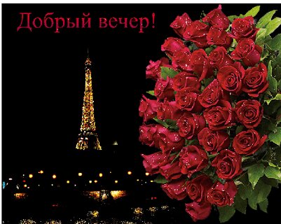 Добрый вечер открытки с цветами