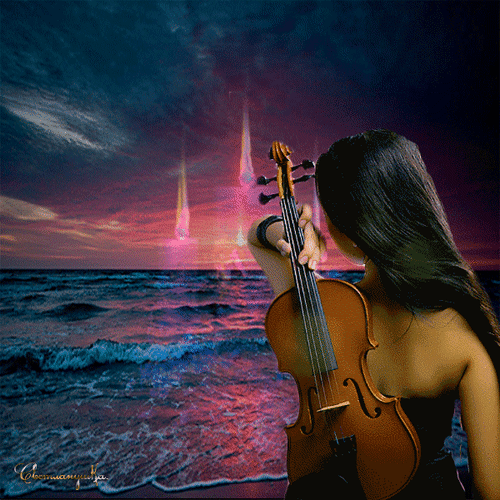 Скрипка и море. Девушка со скрипкой на закате. Девушки со скрипкой. Женщина скрипка море.