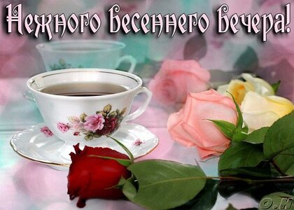 Доброго весеннего вечера и прекрасного настроения красивые картинки